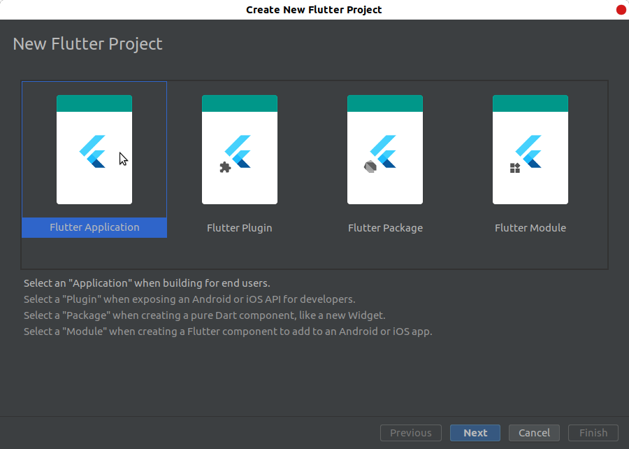 Create New Flutter Project